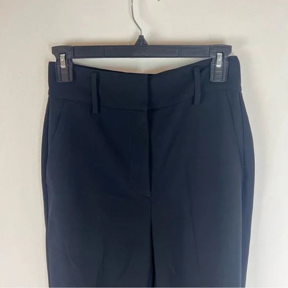 Aritzia Babaton Black Creased High Rise Trousers Pants Size 2 - Picture 3 of 9